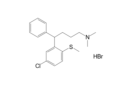 4-[5-chloro-2-(methylthio)phenyl]-n,n-dimethyl-4-phenylbutylamine, hydrobromide