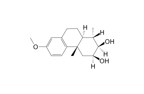 1.beta.,2.alpha.,3.alpha.,4,4a,9,10,10a.alpha.-octahydro-7-methoxy-1.alpha.,4a.beta.-dimethyl-2.beta.,3.beta.-phenanthradiol