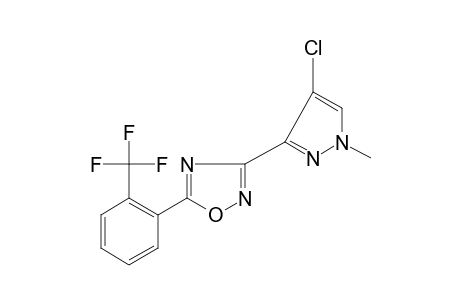 3-(4-CHLORO-1-METHYLPYRAZOL-3-YL)-5-(alpha,alpha,alpha-TRIFLUORO-o-TOLYL)-1,2,4-OXADIAZOLE