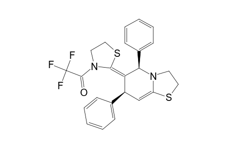 (5R/S,7R/S,E)-6-(4,5-DIHYDRO-3-TRIFLUOROACETYL-1,3-THIAZOL-2-YLIDENE)-2,3,5,7-TETRAHYDRO-5,7-DIPHENYL-[1,3]-THIAZOLO-[3,2-A]-PYRIDINE