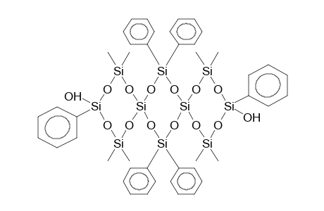 4,16-DIHYDROXY-2,2,6,6,14,14,18,18-OCTAMETHYL-4,10,10,16,21,21-HEXAPHENYLDISPIRO[7.3.7.3]DECASILOXANE