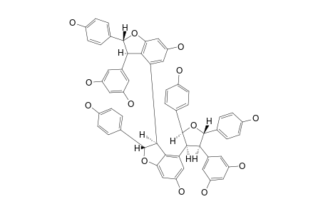 KOB-A;(3,4-BIBENZOFURAN)-6,6'-DIOL,3'-(3,5-DIHYDROXYPHENYL)-4-[(2S,3S,4R,5S)-4,(3,5-DIHYDROXYPHENYL)-TETRAHYDRO-2,5-BIS-(4-HYDROXYPHENYL)-3-FURANYL]-2,2',3,3'-