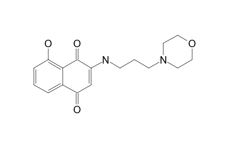 3-[(3-AMINOPROPYL)-MORPHOLINE]-5-HYDROXY-1,4-NAPHTHOQUINONE