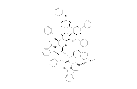 #14;4,6-BENZYLIDENE-3-(PHENYLCARBAMOYL)-BETA-D-GLUCOPYRANOSYL-(1->4)-3,6-DI-O-BENZYL-2-DEOXY-2-PHTHALIMIDO-BETA-D-GLUCOPYRANOSYL-(1->4)-3-O-BENZYL-2-DEOXY-6-O-