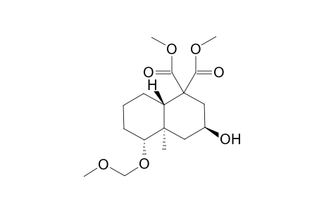 Dimethyl (3b,4aa,5a,8ab)-3-hydroxy-5-methoxymethyloxy-4a-methyldecahydronaphthalene-1,1-dicarboxylate