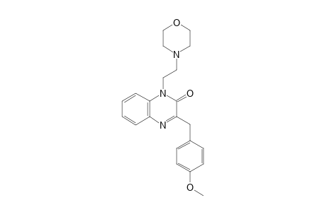 3-(p-methoxybenzyl)-1-(2-morpholinoethyl)-2(1H)-quinoxalinone