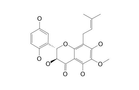 PARAIBANOL;3,5,7,2',5'-PENTAHYDROXY-6-METHOXY-8-PRENYLFLAVANONE