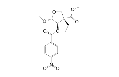 ERYTHRO-METHYL-3-ETHYL-4-HYDROXY-5-METHOXY-3-TETRAHYDROFURAN-3-CARBOXYLATE-4-PARA-NITROBENZOATE