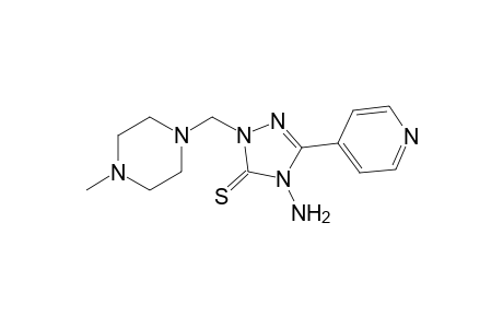 4-Amino-2-[(4-methylpiperazin-1-yl)methyl]-5-pyridin-4-yl-2,4-dihydro-3H-1,2,4-triazole-3-thione