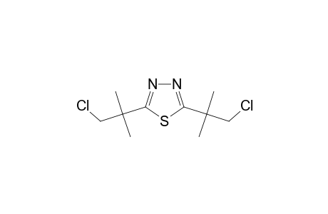 2,5-bis(1-chloranyl-2-methyl-propan-2-yl)-1,3,4-thiadiazole