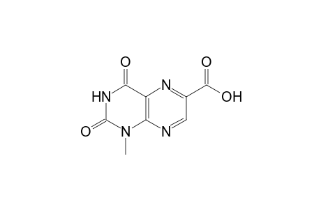 1,2,3,4-tetrahydro-2,4-dioxo-1-methyl-6-pteridinecarboxylic acid