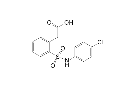 (o-[(p-chlorophenyl)sulfamoyl]phenyl}acetic acid