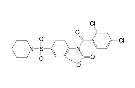 2(3H)-benzoxazolone, 3-(2,4-dichlorobenzoyl)-6-(1-piperidinylsulfonyl)-