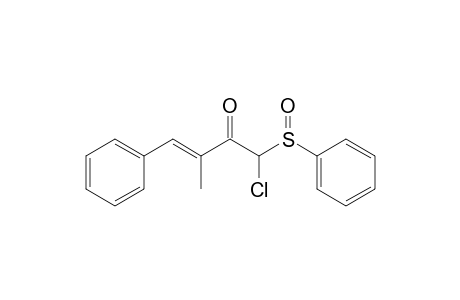 (E)-1-Chloro-3-methyl-4-phenyl-1-(phenylsulfinyl)but-3-en-2-one