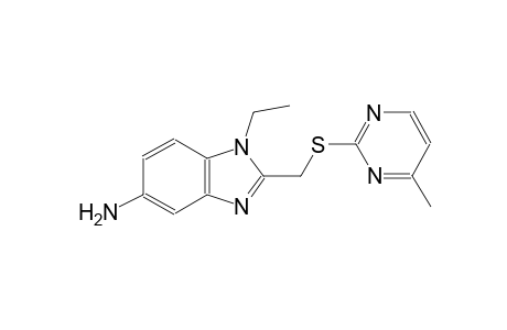 1H-benzimidazol-5-amine, 1-ethyl-2-[[(4-methyl-2-pyrimidinyl)thio]methyl]-