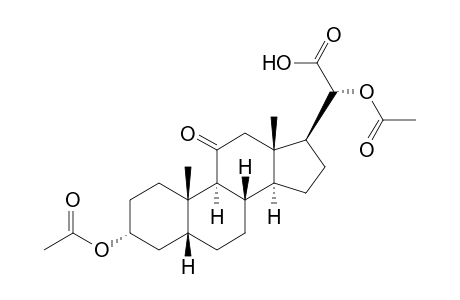 3α,20α-dihydroxy-11-oxo-5β-pregnan-21-oic acid, diacetate