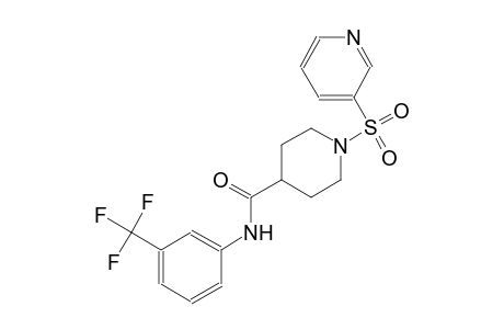 1-(3-pyridinylsulfonyl)-N-[3-(trifluoromethyl)phenyl]-4-piperidinecarboxamide