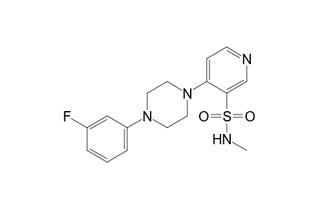 4-[4-(m-fluorophenyl)-1-piperazinyl]-N-methyl-3-pyridinesulfonamide