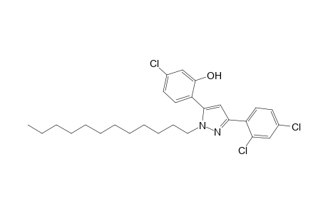 5-(4-CHLORO-2-HYDROXYPHENYL)-3-(2,4-DICHLOROPHENYL)-1-DODECYL-PYRAZOLE