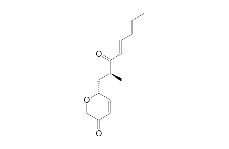 [R-(R*,R*)-(E,E)]-1-(5,6-DIHYDRO-5-OXO-2-H-PYRAN-2-YL)-2-METHYL-4,6-OCTADIEN-3-ONE