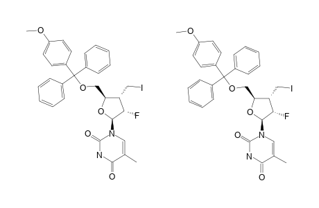 2',3'-DIDEOXY-2'-BETA-FLUORO-3'-C-(IODOMETHYL)-5'-O-(4-METHOXYTRITYL)-5-METHYLURIDINE