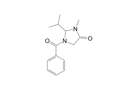 1-Benzoyl-2-isopropyl-3-methyl-4-imidazolidinone