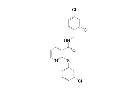 2-[(m-chlorophenyl)thio]-N-((2,4-dichlorobenzyl)nicotinamide