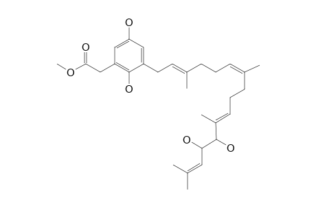 ISONAHOCOL-D1;METHYL-2,5-DIHYDROXY-3-[12',13'-DIHYDROXY-3',7',11',15'-TETRAMETHYL-2'(Z),6'(E),10'(E),14'-HEXADECATETRAEN-1'-YL]-PHENYLACETATE