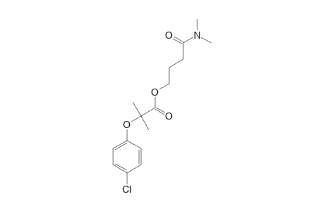 2-(p-chlorophenoxy)-2-methylpropionic acid, 3-(dimethylcarbamoyl)propyl ester