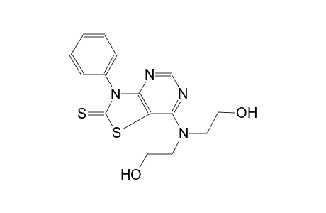 thiazolo[4,5-d]pyrimidine-2(3H)-thione, 7-[bis(2-hydroxyethyl)amino]-3-phenyl-