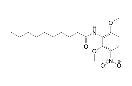 Decanamide, N-(2,6-dimethoxy-3-nitrophenyl)-