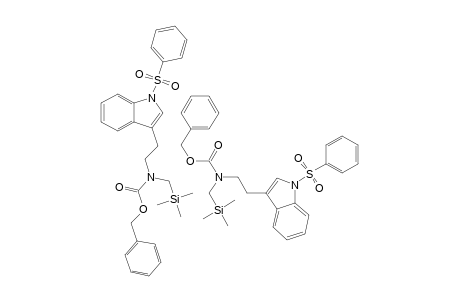 BENZYL-N-[(N-BENZENESULFONYL)-BETA-TRYPTOPHYL]-N-[(TRIMETHYLSILYL)-METHYL]-CARBAMATE