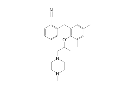 2-(3,5-Dimethyl-2-((1-(4-methylpiperazin-1-yl)propan-2-yl)oxy)benzyl)benzonitrile