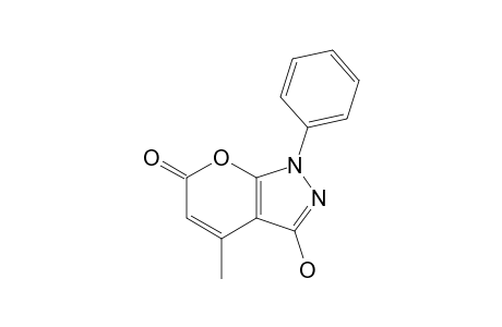 3-hydroxy-4-methyl-1-phenylpyrano[2,3-c]pyrazol-6(1H)-one