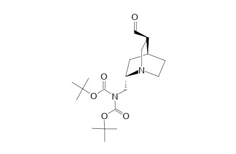 #13;N,N-(DI-BOC)-C9-NH2-QCI-C10-ALDEHYDE;(1S,2S,4S,5R)-2-(5-FORMYL-1-AZA-BICYCLO-[2.2.2]-OCT-2-YL-METHYL)-IMIDODICARBONIC-ACID-1,3-DI-TERT.-BUTYLESTER