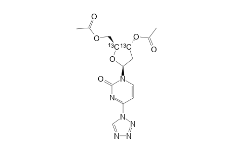 4-(TETRAZOL-1-YL)-1-(3',5'-DI-O-ACETYL-2'-[3',4'-(13)C(2)]-DEOXY-BETA-D-RYBOFURANOSYL)-PYRIMIDIN-2-ONE