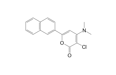 3-chloro-4-(dimethylamino)-6-(2-naphthyl)-2H-pyran-2-one