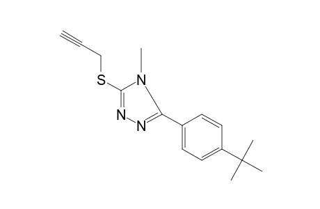 3-(p-tert-butylphenyl)-4-methyl-5-[(2-propynyl)thio]-4H-1,2,4-triazole