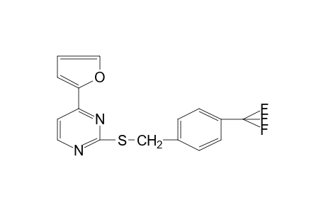 4-(2-furyl)-2-{[p-(trifluoromethyl)benzyl]thio}pyrimidine