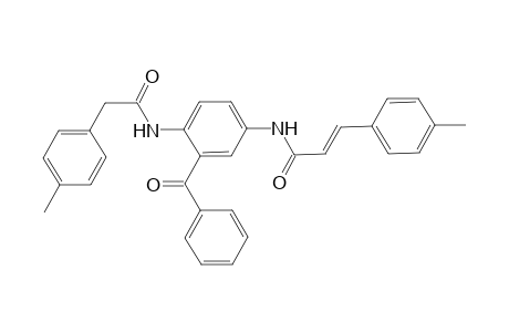 (E)-3-(4-methylphenyl)-N-[4-[2-(4-methylphenyl)ethanoylamino]-3-(phenylcarbonyl)phenyl]prop-2-enamide