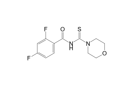 N-(2,4-difluorobenzoyl)thio-4-morpholinecarboxamide