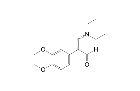 beta-(diethylamino)-3,4-dimethoxyatropaldehyde