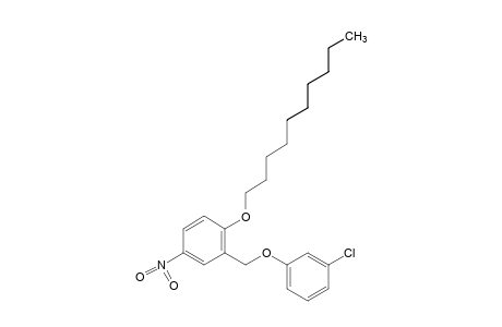 m-chlorophenyl 2-(decyloxy)-5-nitrobenzyl ether