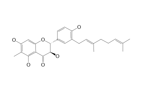 (2R,3R)-6-METHYL-3'-GERANYL-2,3-TRANS-5,7,4'-TRIHYDROXY-FLAVONOL