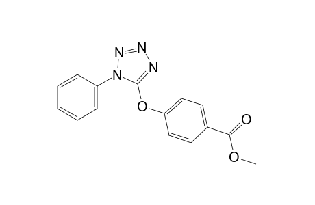 p-[(1-phenyl-1H-tetrazol-5-yl)oxy]benzoic acid, methyl ester