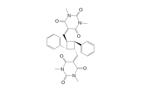 (1-alpha,2-alpha,3-beta,4-beta)-1,3-Bis-(1,2,3,4,5,6-tetrahydro-1,3-dimethyl-2,4,6-trioxo-5-pyrimidinylidenmethyl)-2,4-diphenylcyclobutane