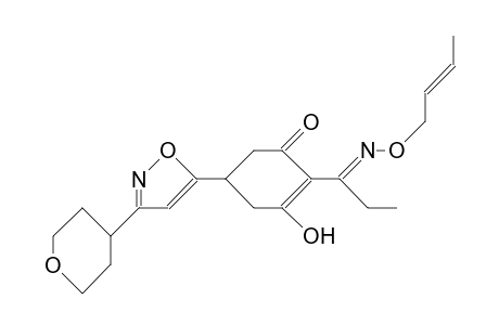 2-Cyclohexen-1-one, 2-[1-[(2-butenyloxy)imino]propyl]-3-hydroxy-5-[3-(tetrahydro-2H-pyran-4-yl)-5-isoxazolyl]-