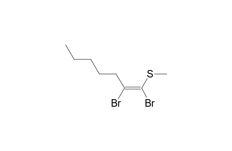 (E and Z)-1,2-Dibromo-2-pentyl-1-(methylthio)ethene