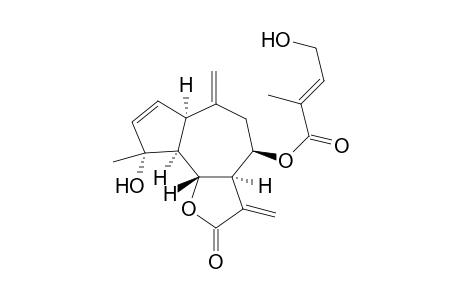 EUPALINILIDE-B;8-BETA-(4'-HYDROXYTIGLOYLOXY)-4-ALPHA-HYDROXY-1-ALPHA-H,5-ALPHA-H,6-BETA-H,7-ALPHA-H-GUAI-2,10(14),11(13)-TRIEN-6,12-OLIDE