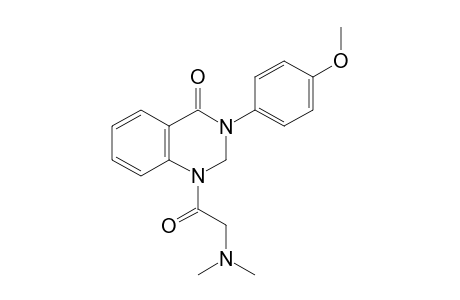 2,3-dihydro-1-[(dimethylamino)acetyl]-3-(p-methoxyphenyl)-4(1H)-quinazolinone